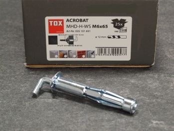 Metallhakendübel Pirat Skippi M6x65 

mit Haken, 25 St./VE, 035101691


