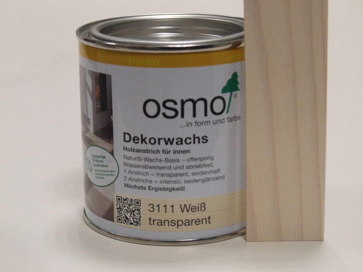 OSMO Dekorwachs Weiß transparent 3111; 

0,375 l; 10100004

