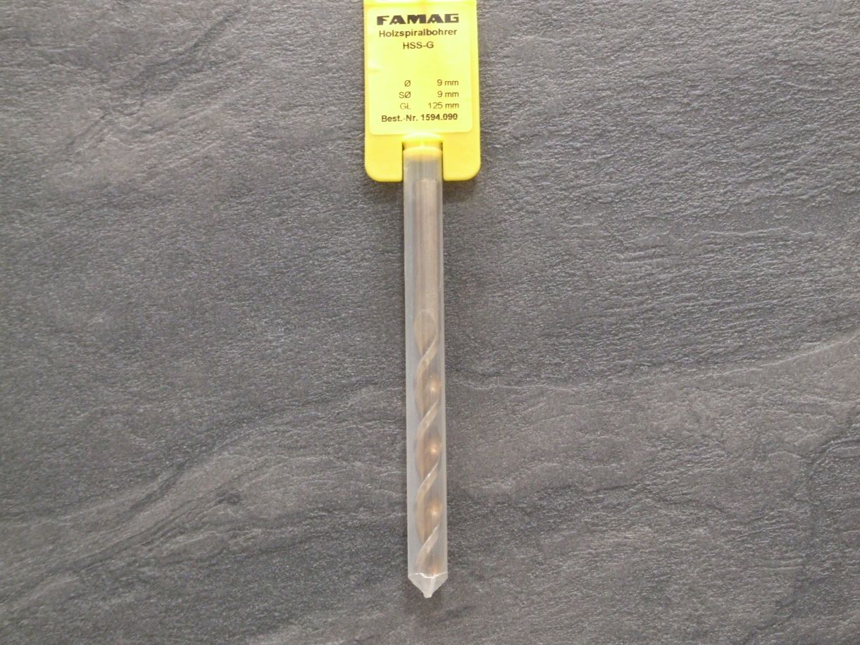 Holzspiralbohrer HSS-G, 9x125 mm

1594.090 *Abverkauf*

