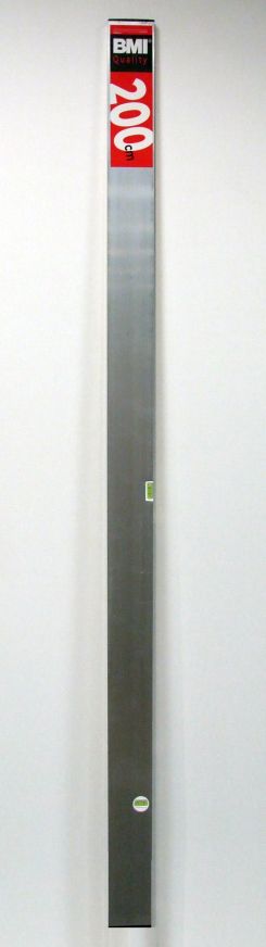 Richtscheit aus Aluprofil 

mit je einer Horizonztal- und Vertikallibelle, 

200 cm, 689200RL


