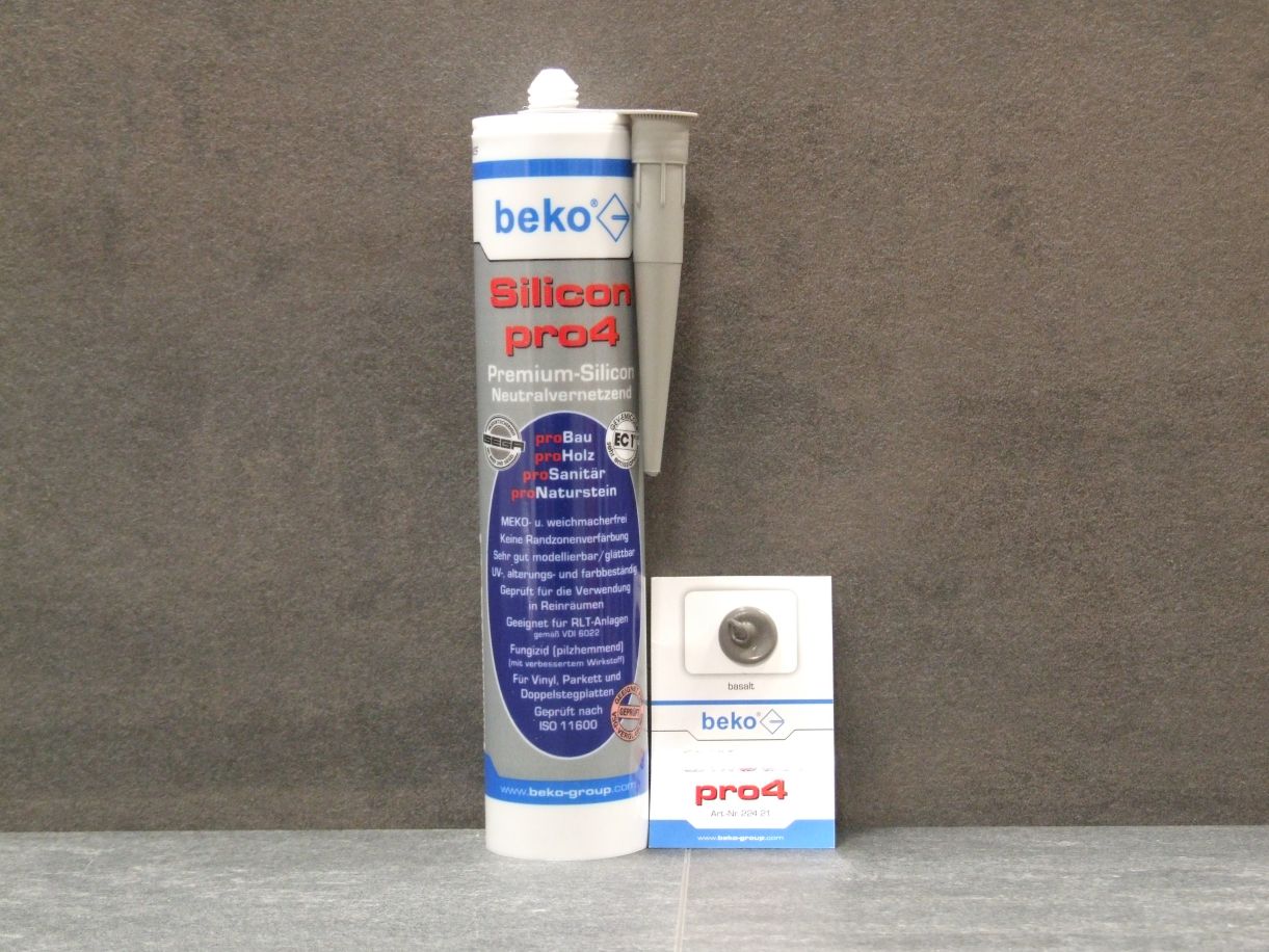 Silicon pro4 Premium neutralvernetzende 

Dichtmasse, Farbe Basalt, 310 ml, 224 21

