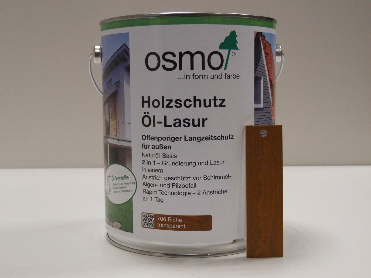 OSMO Holzschutz-Öl-Lasur Eiche 706, 

5 l, 12100065

