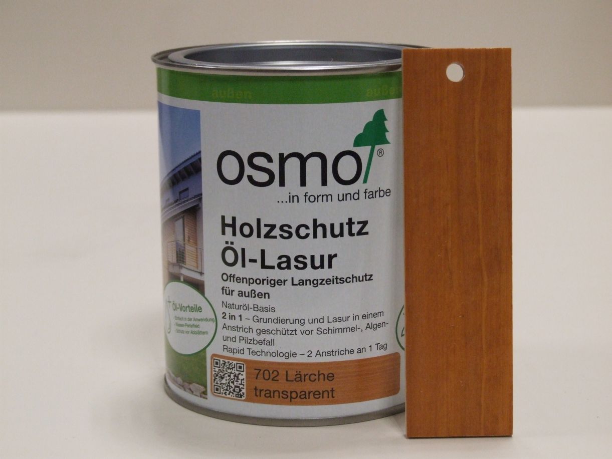 OSMO Holzschutz-Öl-Lasur Lärche 702, 

0,75 l; 12100055


