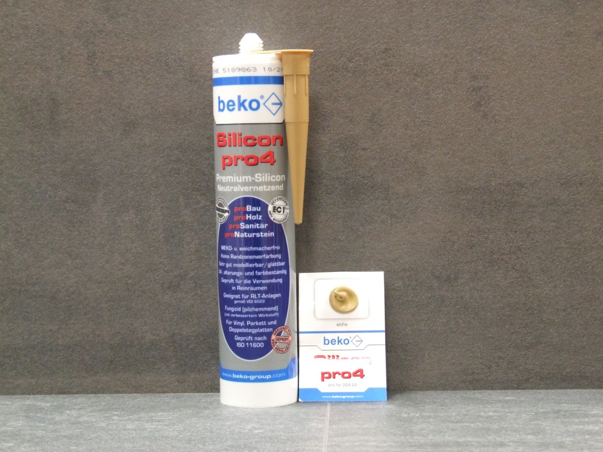 Silicon pro4 Premium neutralvernetzende 

Dichtmasse, Farbe Eiche, 310ml, 224 22

