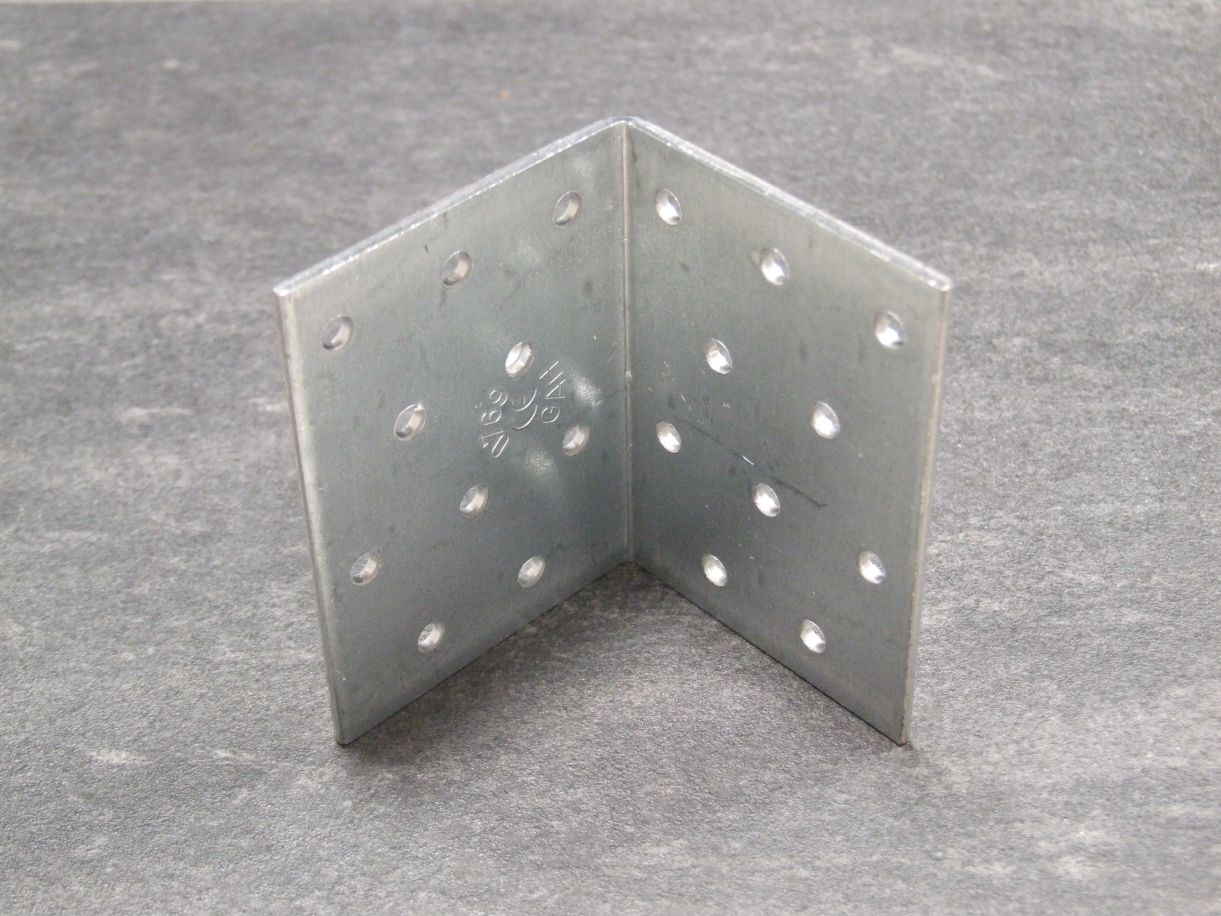 Lochplattenwinkel 60x60x80x2,5 mm, sendzimirverzinkt, 330804

