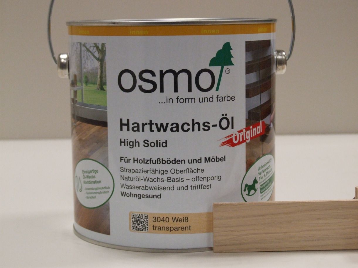 OSMO Hartwachs-Öl Weiß transparent 3040; 

2,5 l; 10300022

