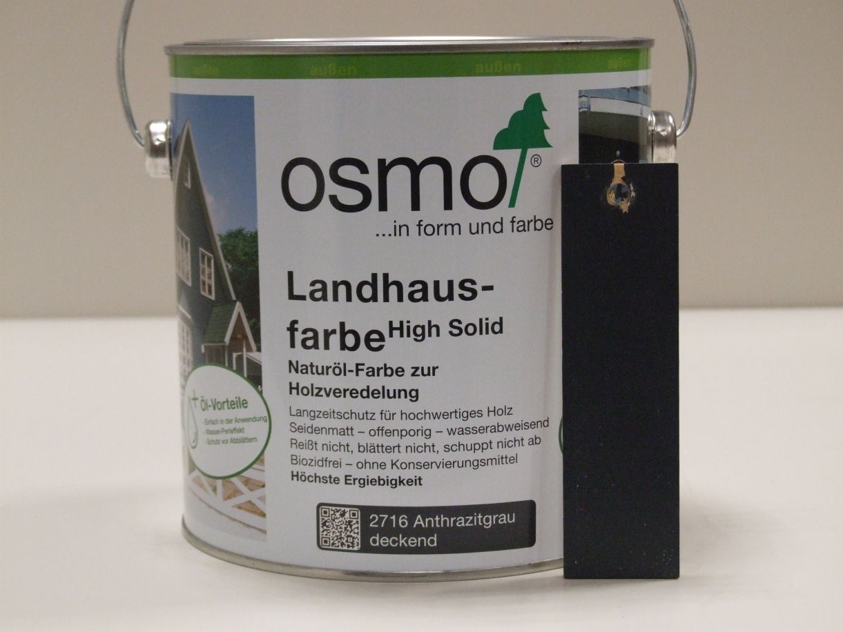 OSMO Landhausfarbe Anthrazitgrau 2716, 

2,5l; 11000158

