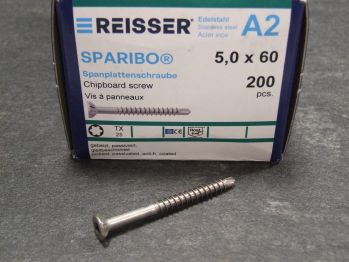 SPARIBO Bohrschraube 5x60 mm, 

TZD, Edelstahl A2, 39255/6

