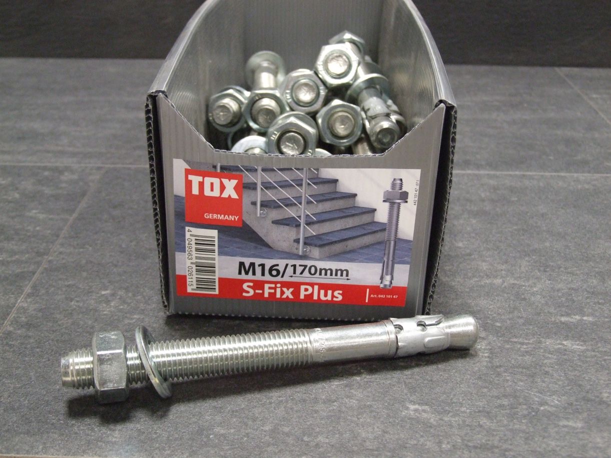 TOX Bolzenanker S-Fix Plus 7, 

M16x170/60+75; 040 101 471

