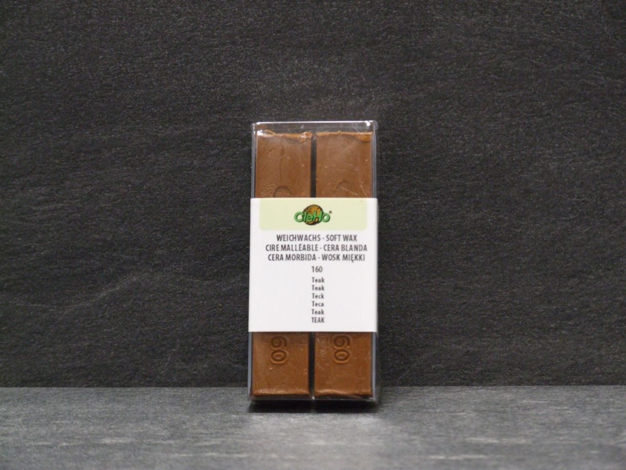 Weichwachsstange C 12 2er-Set, 

Nr. 160 Teak, 1223160

