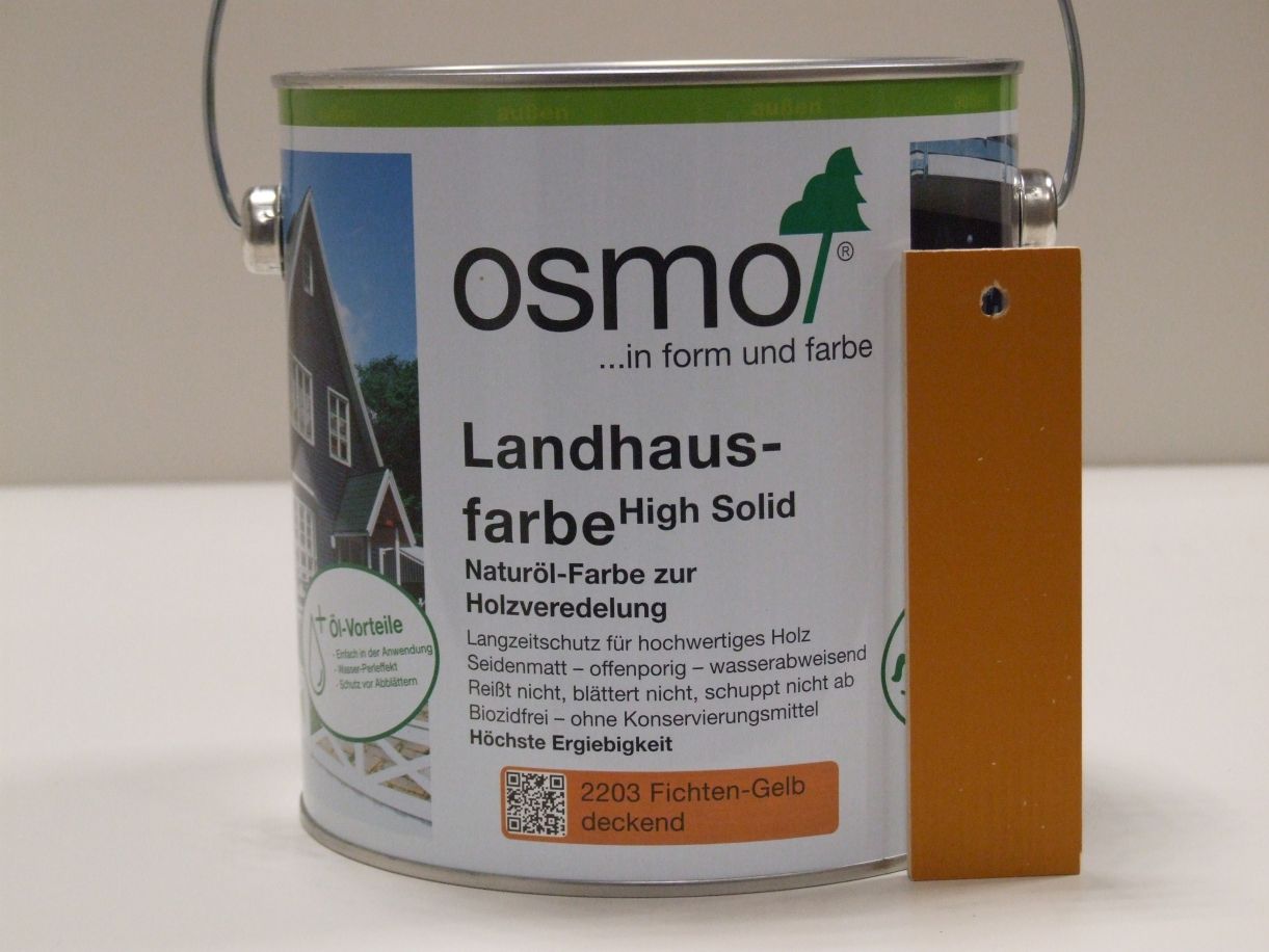 OSMO Landhausfarbe Fichten-Gelb 2203; 

2,5 l; 11400018

