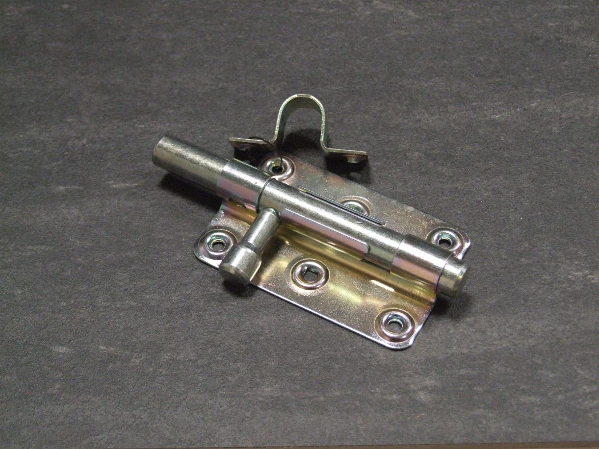 Bolzen-Schlossriegel 99x60 mm, 

mit Schlaufe, verzinkt, 129026


