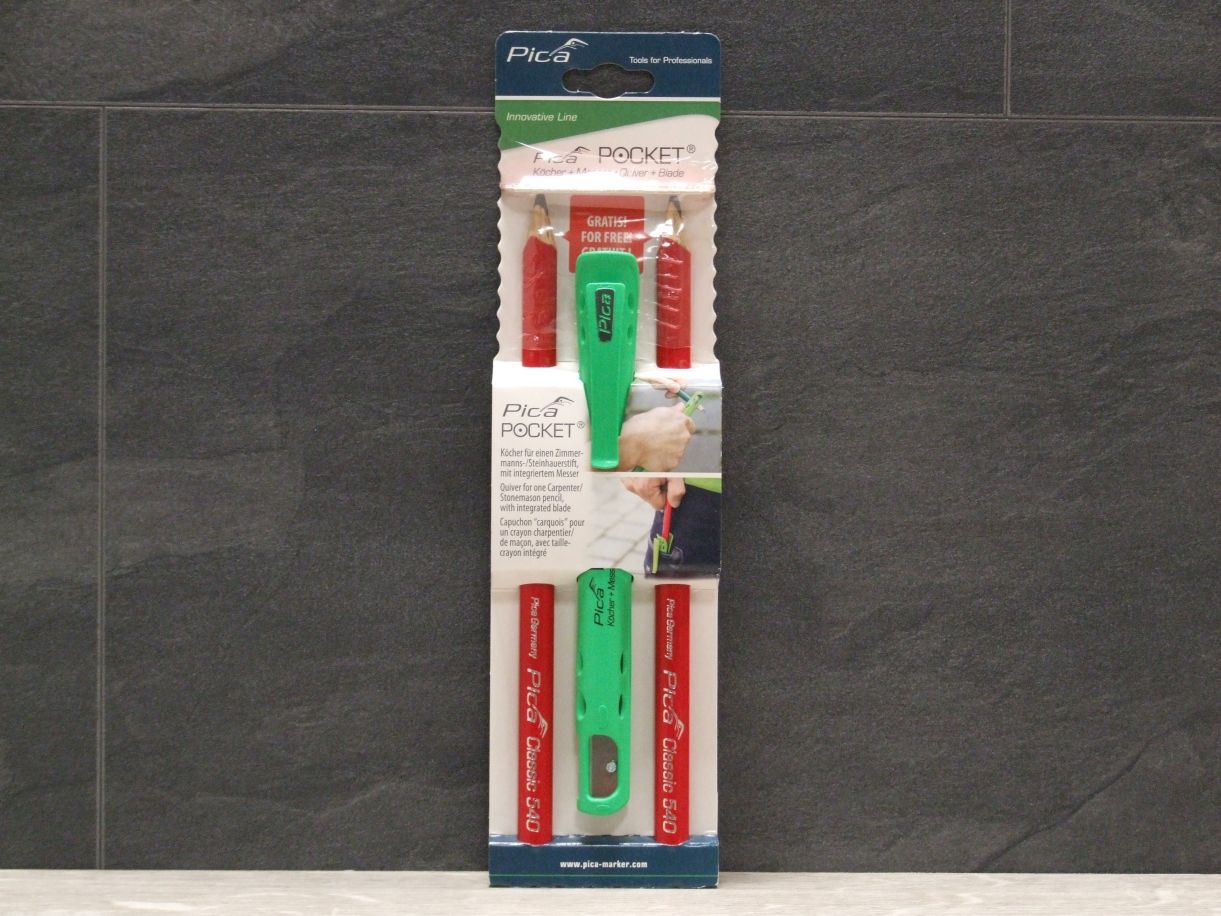 PICA Pocket 505/01  Blister 

2x Zimmermannsbleistift Classic 540 

und 1x Pocket

