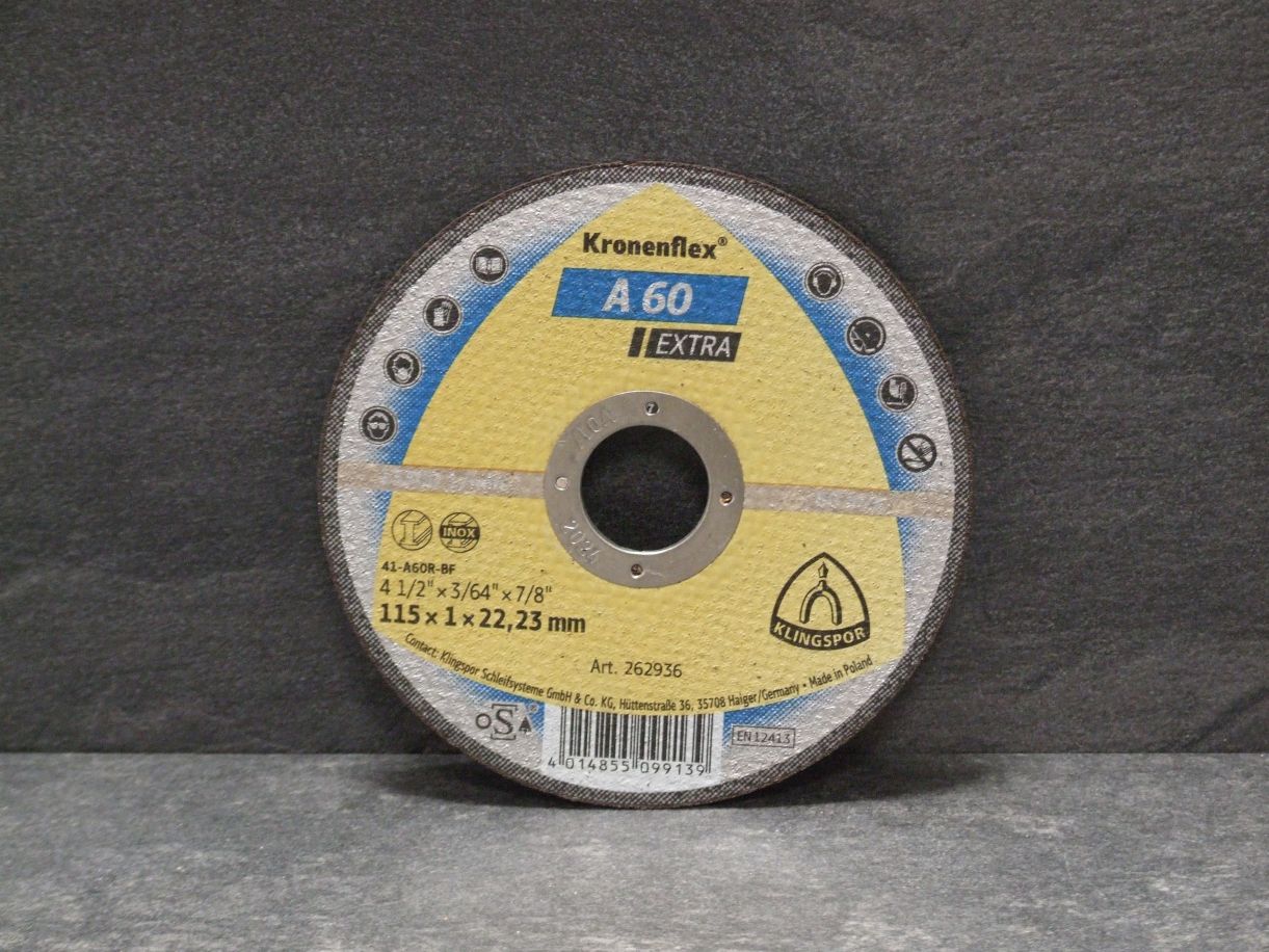 Trennscheibe A 60 Extra, 115x1 mm, 

Edelstahl/Metall, 262936

