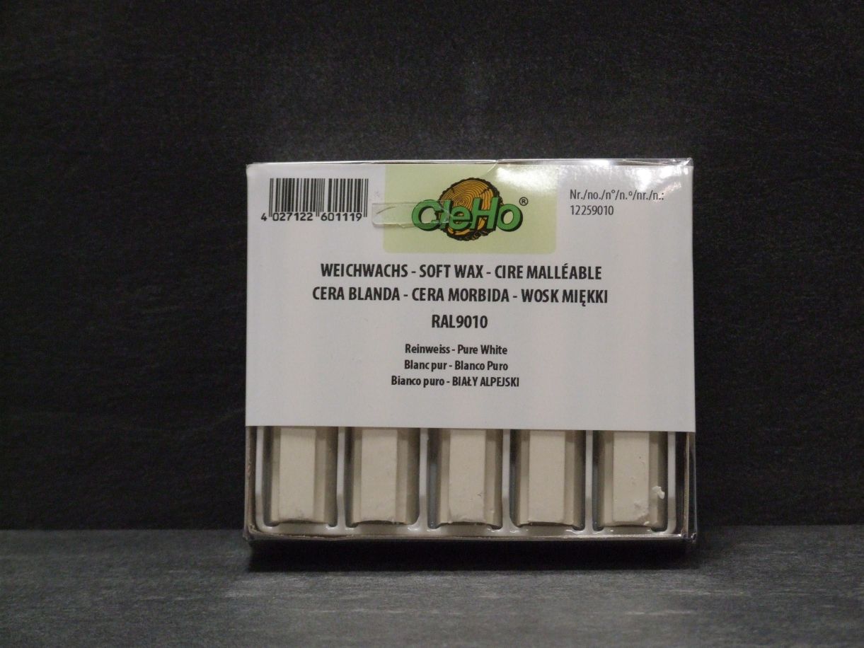 Weichwachs C 12, Nr. 920, reinweiß 

RAL 9010, 5er-Set, 12259010

