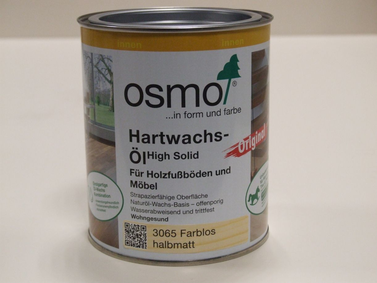 OSMO Hartwachs-Öl 3065 farblos halbmatt

0,75 l, 11100119


