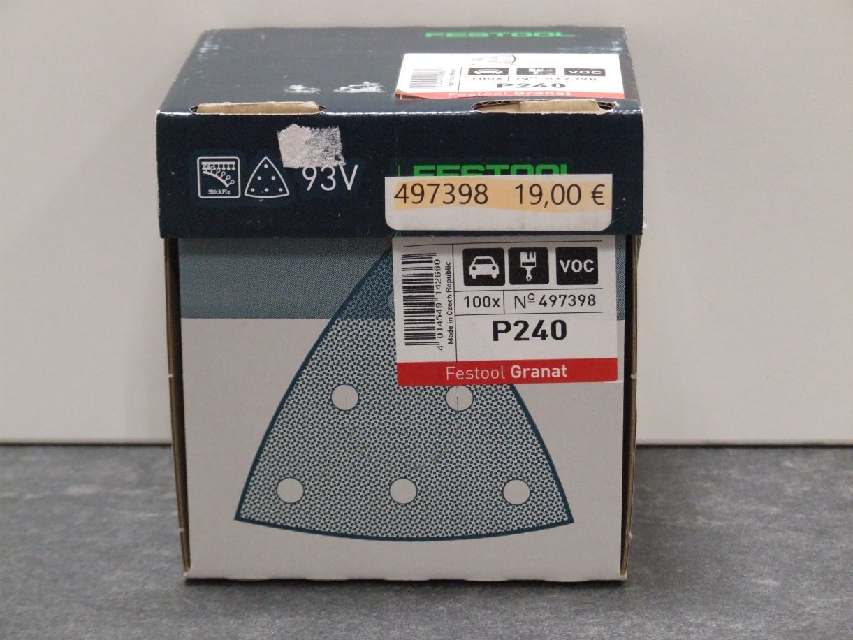 Schleifscheiben STF V93/6 Korn 240, 

Garant, 497398;  100St./VE

