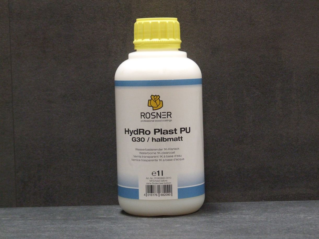 Rosner HydRo Plast PU halbmatt/G30 

1 l-Gebinde;  R1900660-0010

