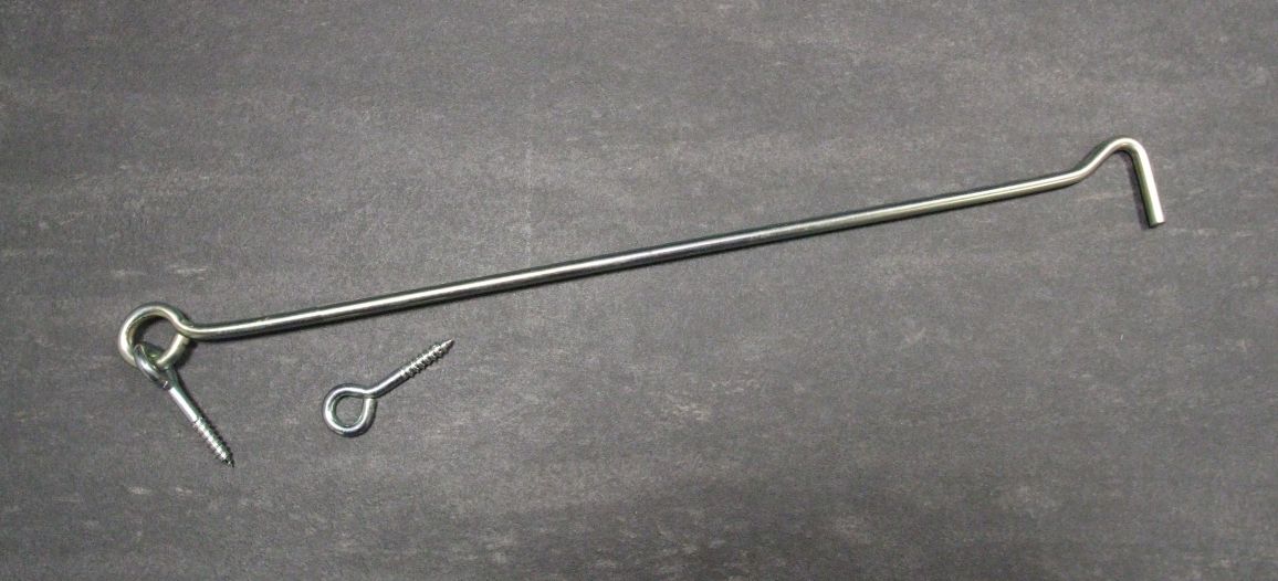 Sturmhaken 400x6 mm, mit Öse,

hell verzinkt, 209230


