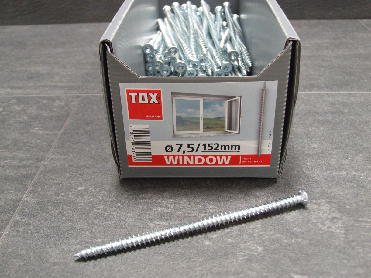 Rahmenschraube Window Pro SK

7,5x152 mm, mit Senkkopf, 09101041

