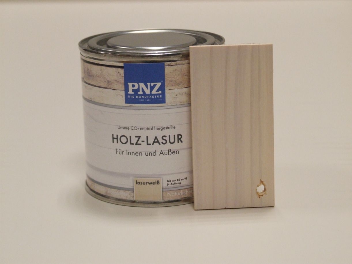 PNZ Holz-Lasur lasurweiß, 0,25 l, 10011

