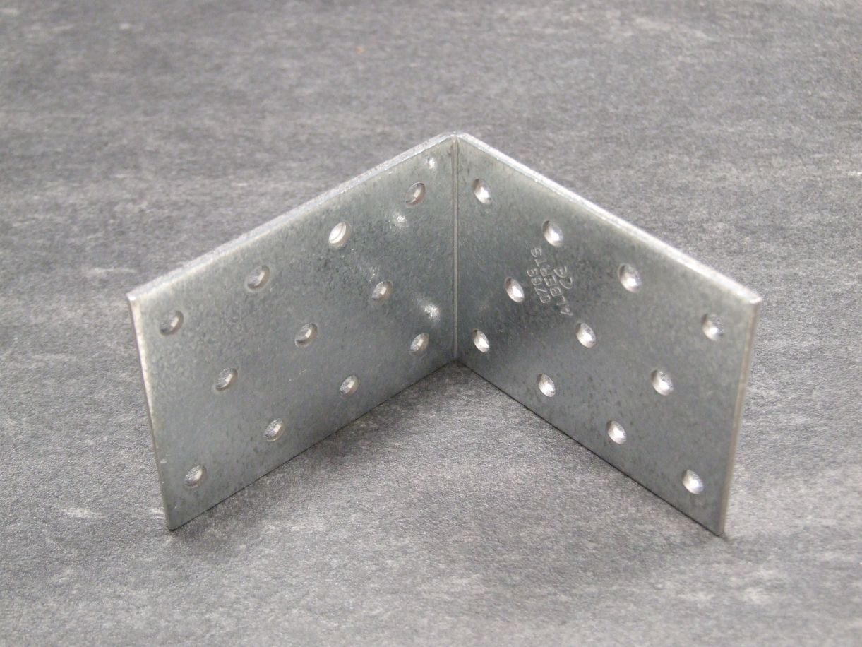 Lochplattenwinkel 80x80x60x2,5 mm, 

sendzimirverzinkt, 331498

