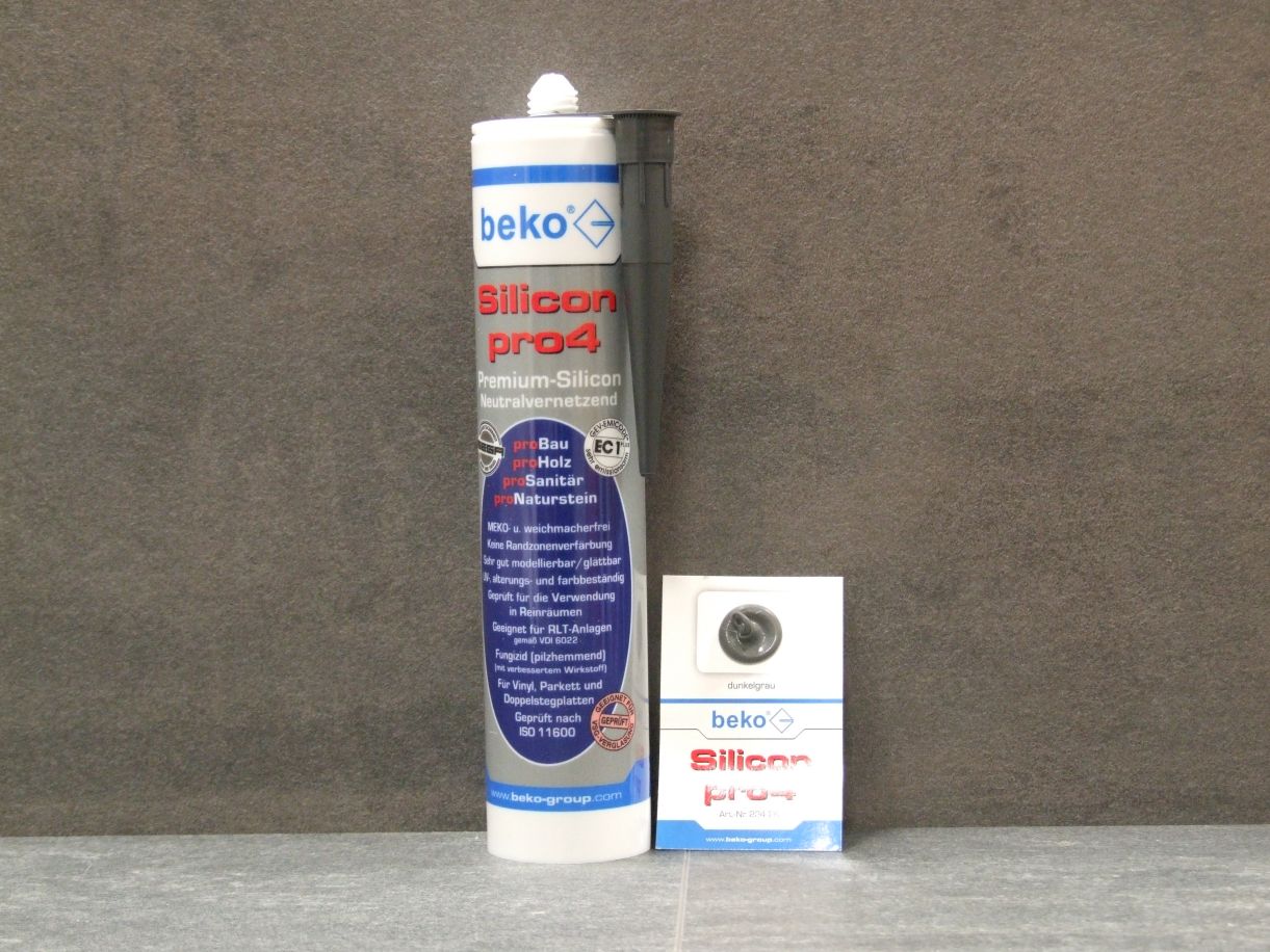 Silicon pro4 Premium neutralvernetzende 

Dichtmasse, Farbe dunkelgrau, 310 ml, 224 26

