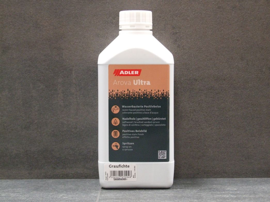 Adler Arova Ultra Positivbeize, Farbton Graufichte,    

1 l-Gebinde 136005600311

