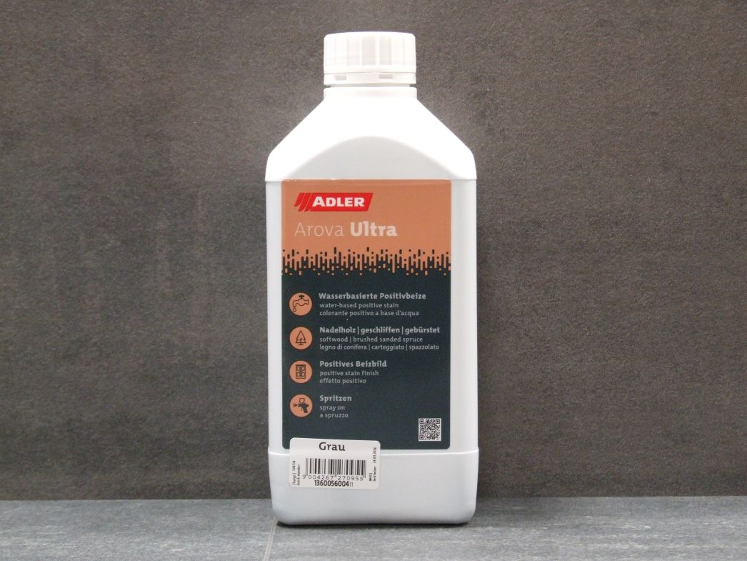 Adler Arova Ultra Positivbeize, Farbton Grau,    

1 l-Gebinde 136005600411

