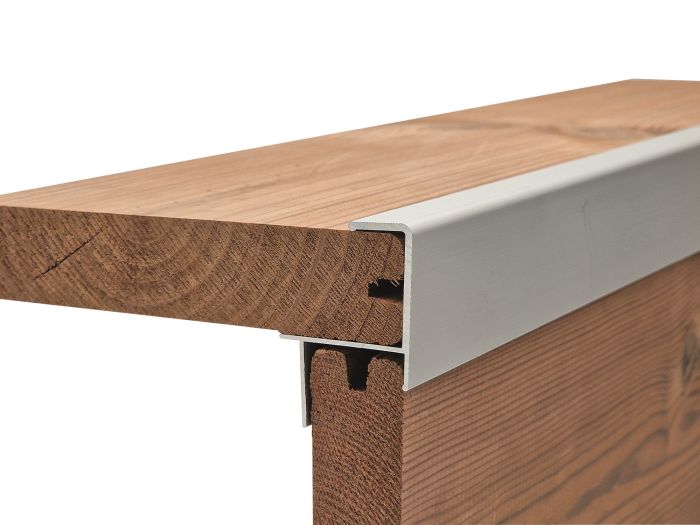 Abschlussschiene für Terrassenboden 

Aluminium eloxiert 35,6x52,2x2x4000mm 

(für Dielenstärke 25-26mm)

Art. 7509

