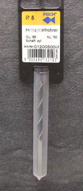 Holzspiralbohrer 5x86 mm, CV-Stahl

mit Zentrierspitze, 123152

