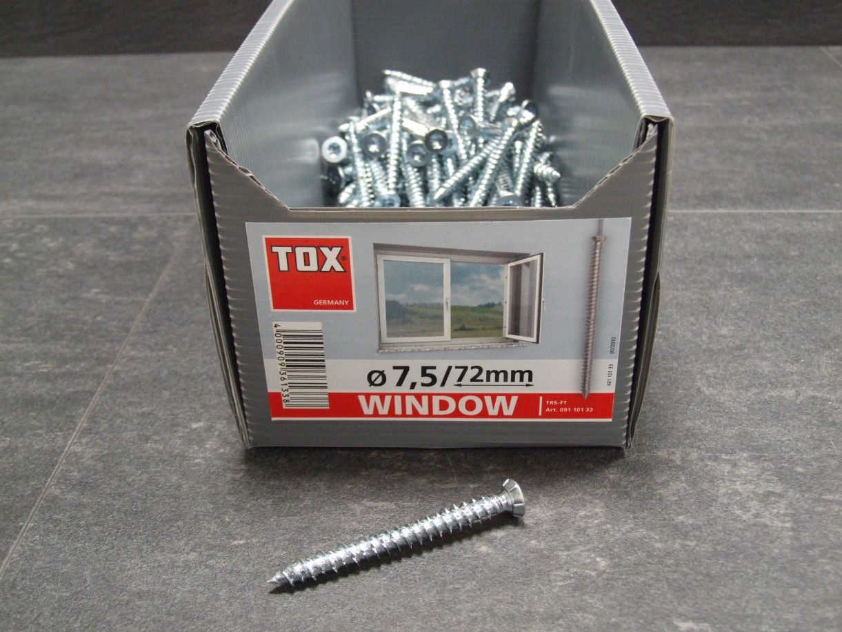 Rahmenschraube Window Pro SK

7,5x72 mm, mit Senkkopf, 09110133

