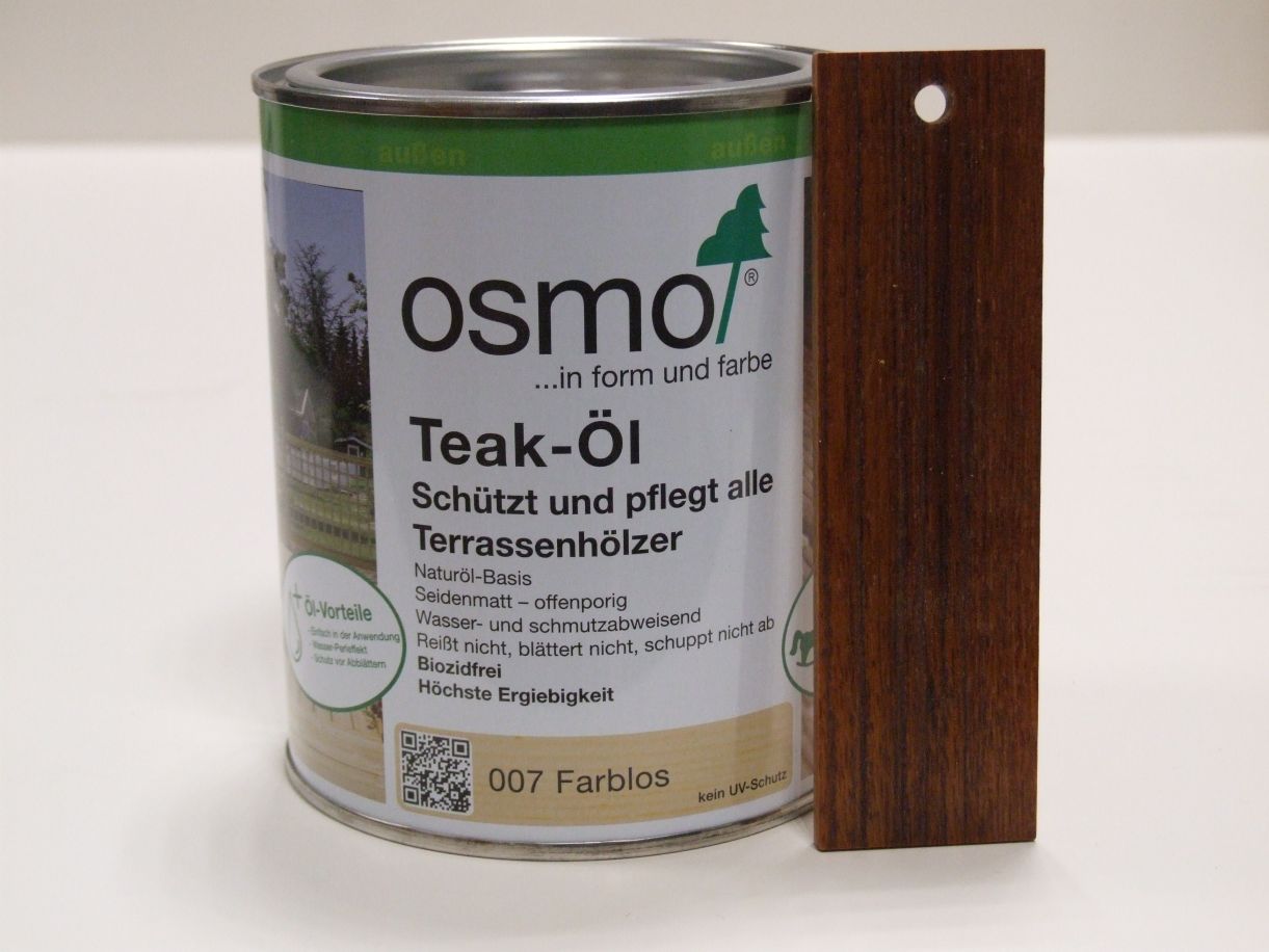 OSMO Terrassenöl/Teak-Öl farblos 007; 

0,75 l; 11500002

