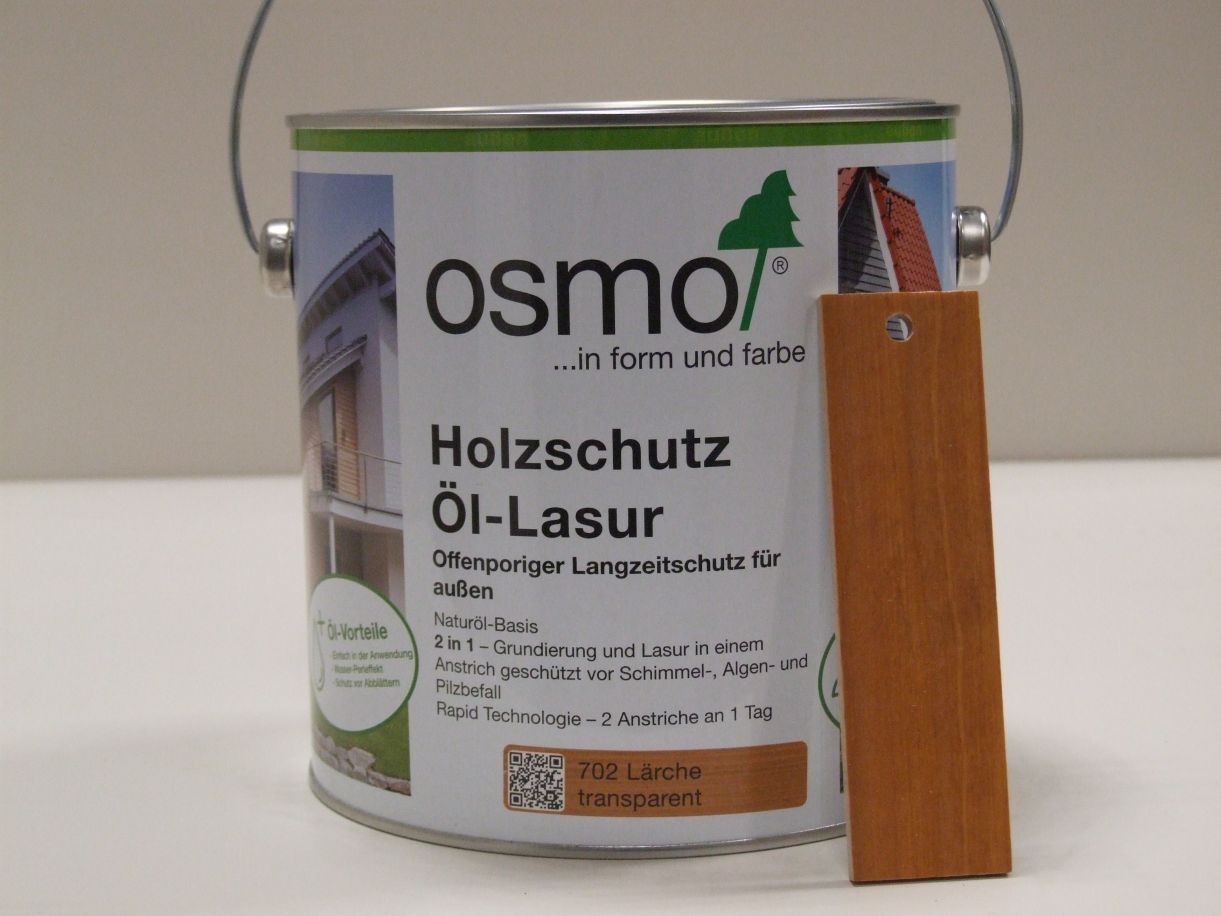 OSMO Holzschutz-Öl-Lasur Lärche 702, 

2,5 l; 12100056

