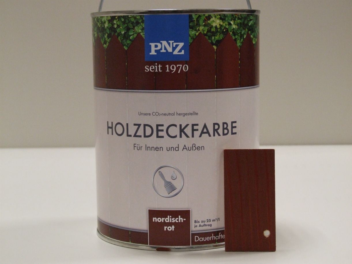 PNZ Holzdeckfarbe nordischrot, 2,5 l; 75023

