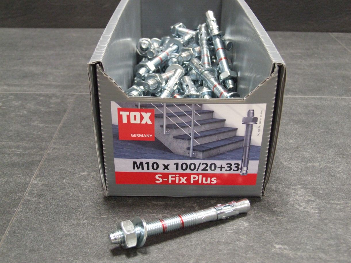 TOX Bolzenanker S-FIX Plus, 

M10x100/20+33 KT, verzinkt, 04210121

