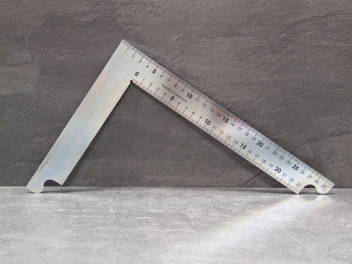 DS Kleiner Winkel 35x20 cm, 

mit 2-fach mm Skalierung, Z 032 000

