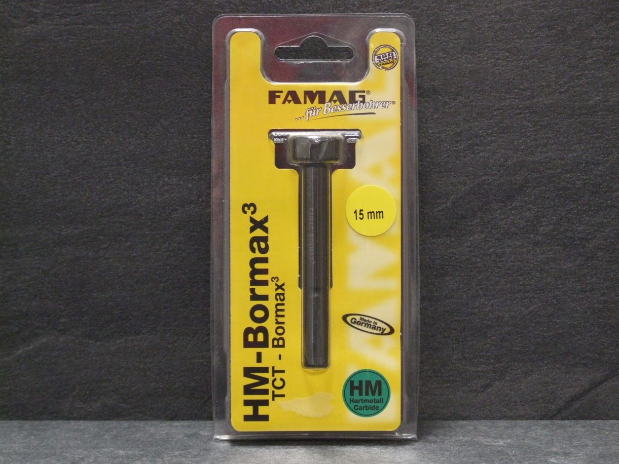 Forstnerbohrer Bormax³ 15 mm, 

HM-bestückt; 1663.015

