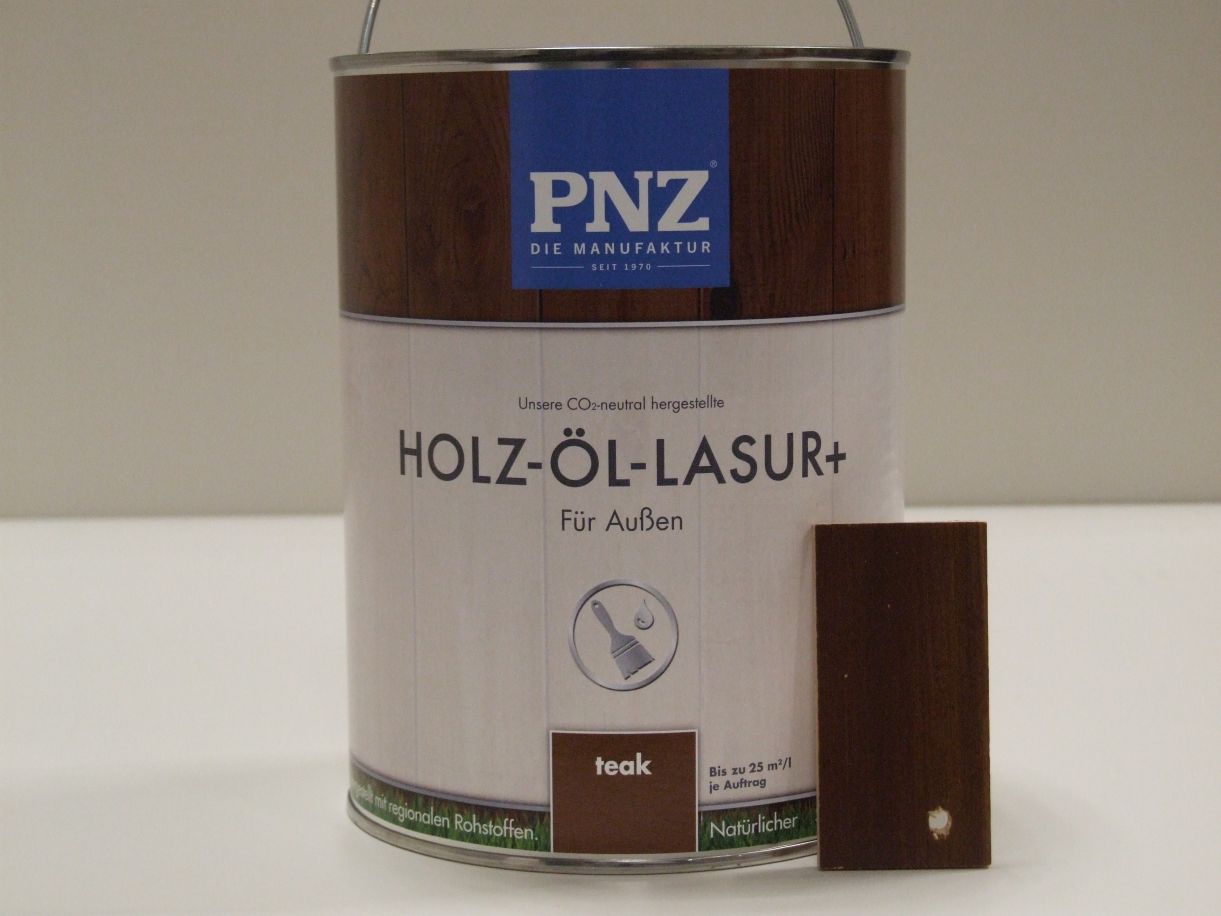 PNZ Holz-Öl-Lasur plus teak, 2,5 l; 55214


