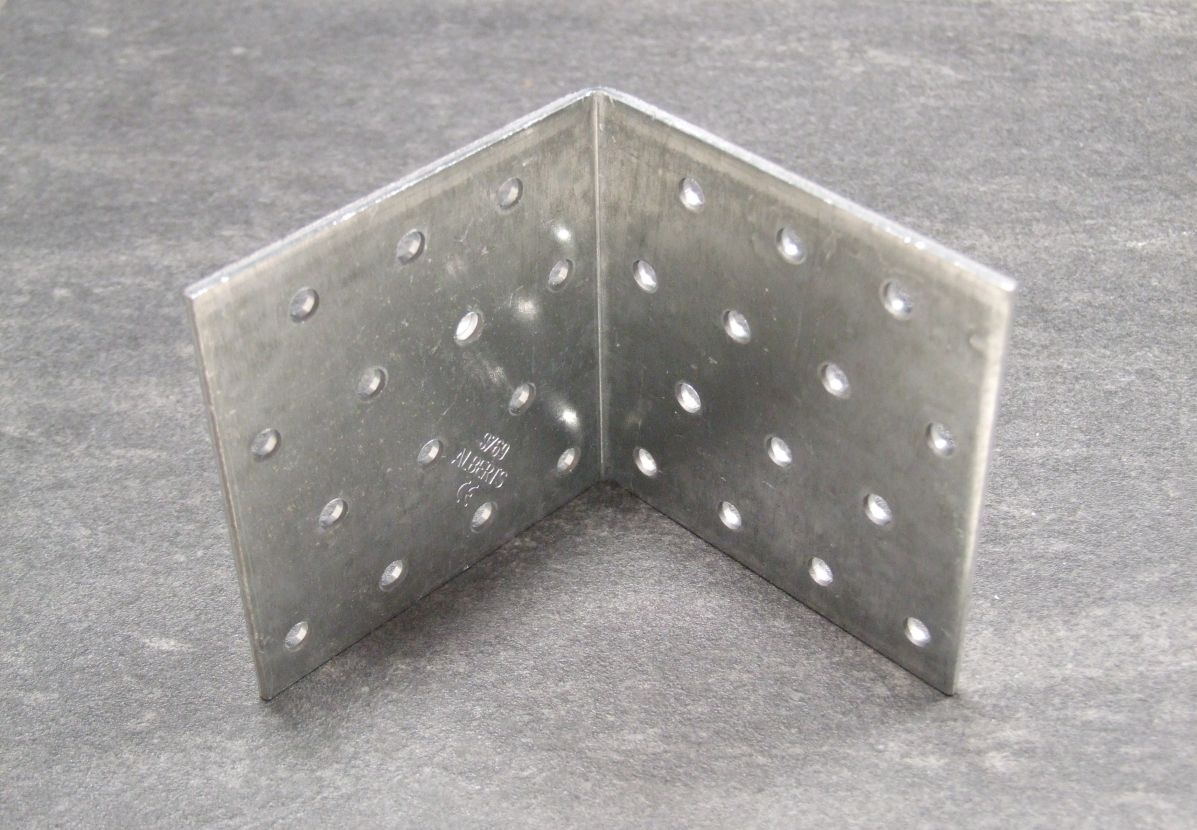 Lochplattenwinkel 80x80x80x2,0mm,

sendzimirverzinkt, 330859

