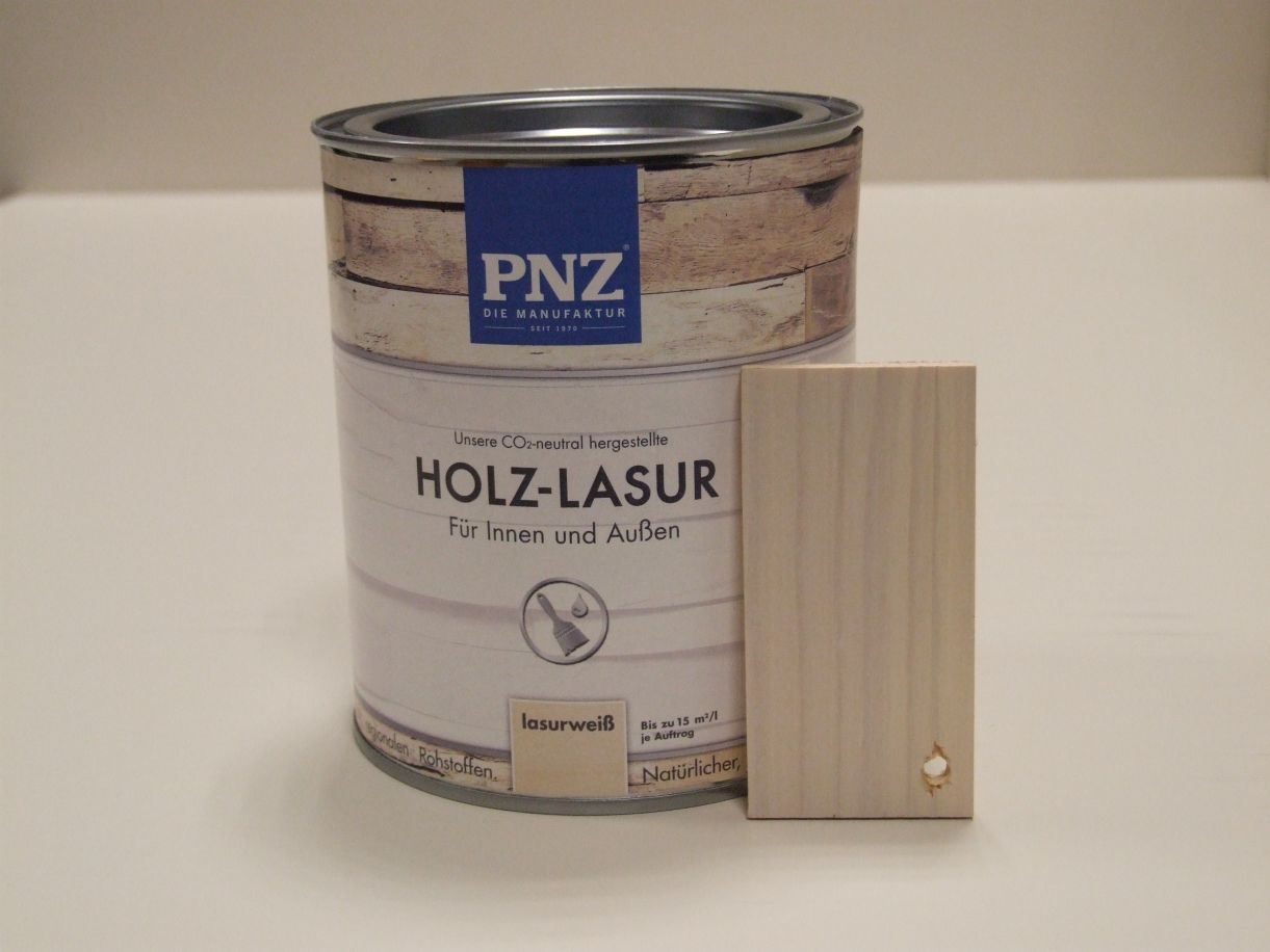 PNZ Holz-Lasur lasurweiß 0,75 l; 10052

