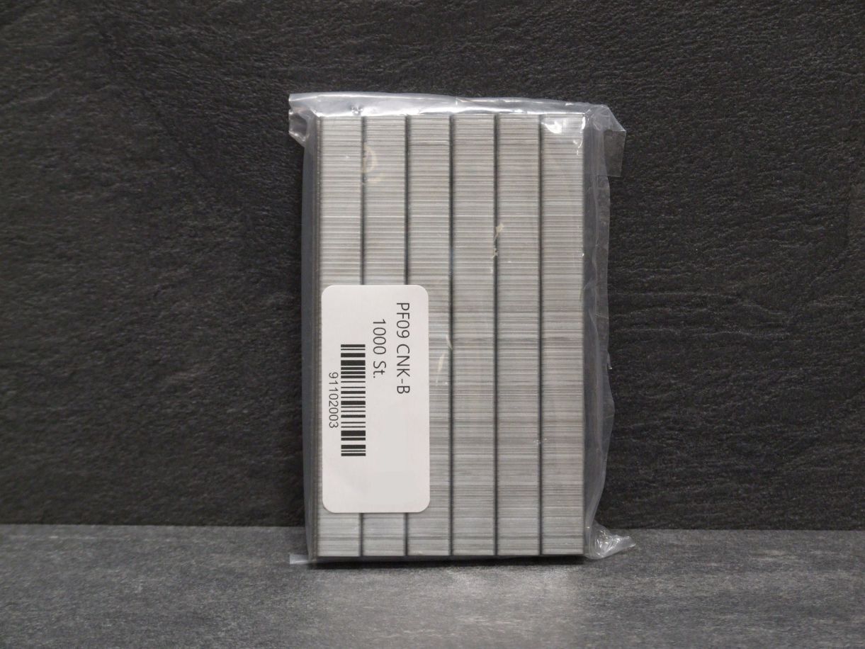 PREBENA Tackerklammern PF09 CNK-B, 

9x10,55x1,25x0,5 mm, Stahl verz., 1000 St./VE

