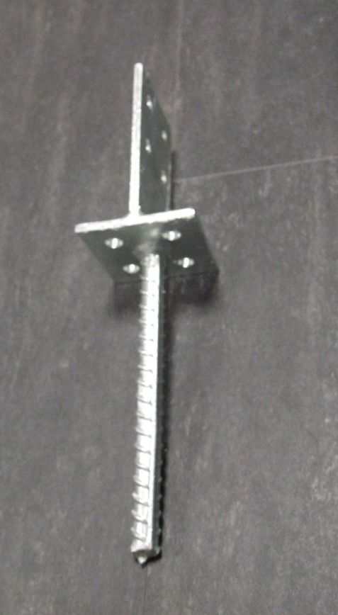 Pfostenträger mit Steg, 130x80x300 mm,

feuerverzinkt, 215521

