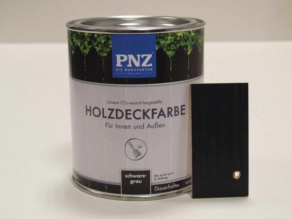 PNZ Holzdeckfarbe schwarzgrau, 0,75 l; 75041

