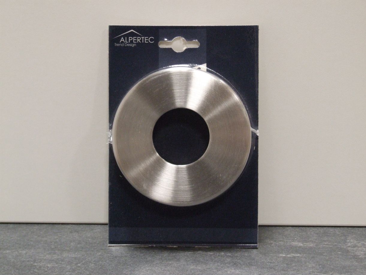 Abdeckrosette für Bodenanker und Anschraub-

platte, 105 mm, für Rohr Ø 42,4x2 mm, 

Edelstahl K240, 50012620K1

