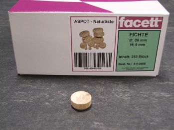 Aspot Naturäste 20 mm Ø, Fichte, 

VE=250 St, 511390B

