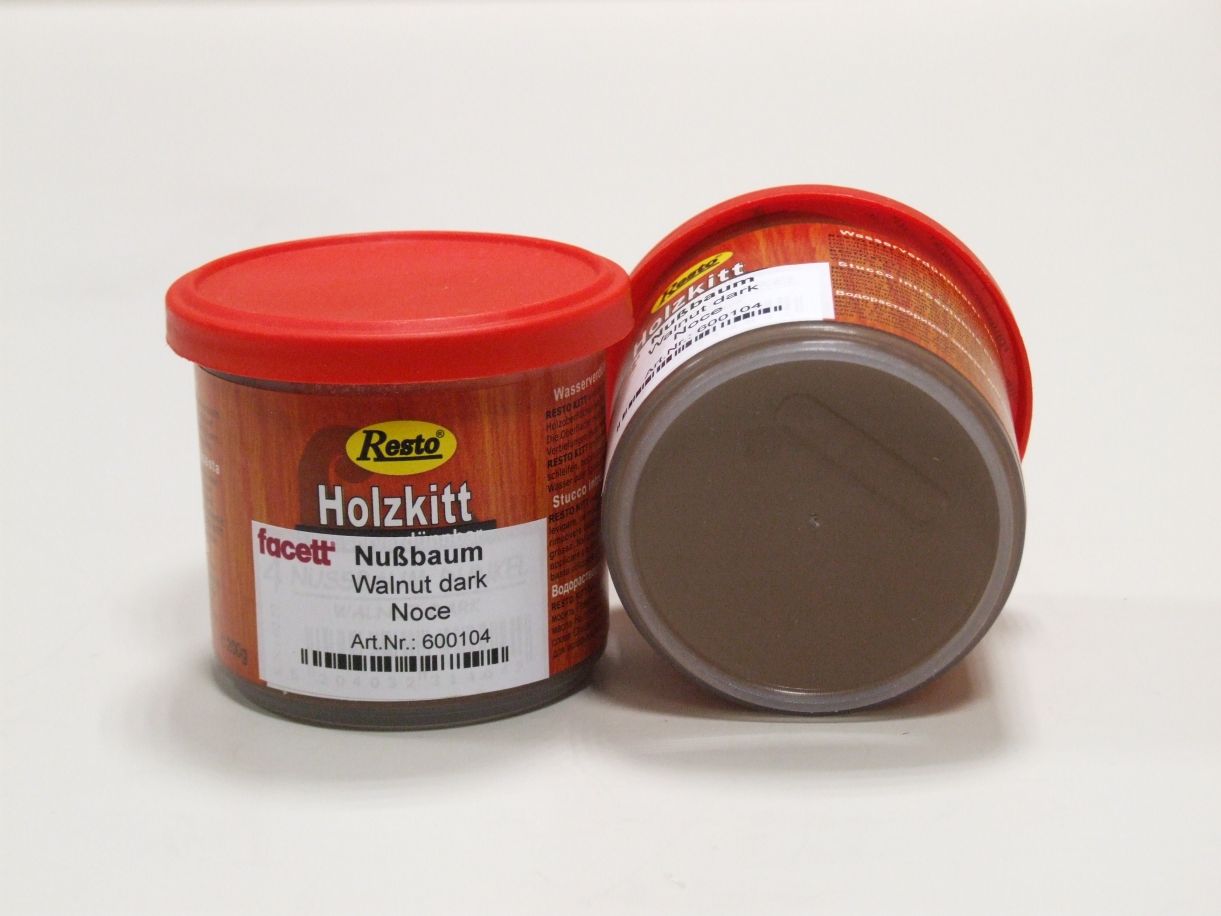 Resto Holzkitt Nußbaum, 200 g, 

wasserverdünnbar; 600104

