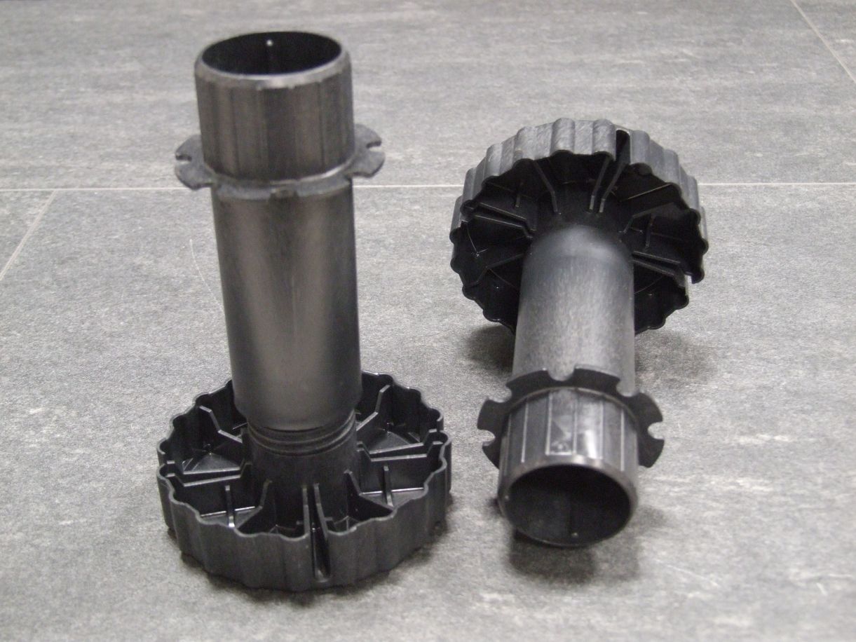 Sockelverstellfuß Korrekt 130 mm, 

Kunststoff schwarz, 61852

Verstellbereich 119-155 mm

