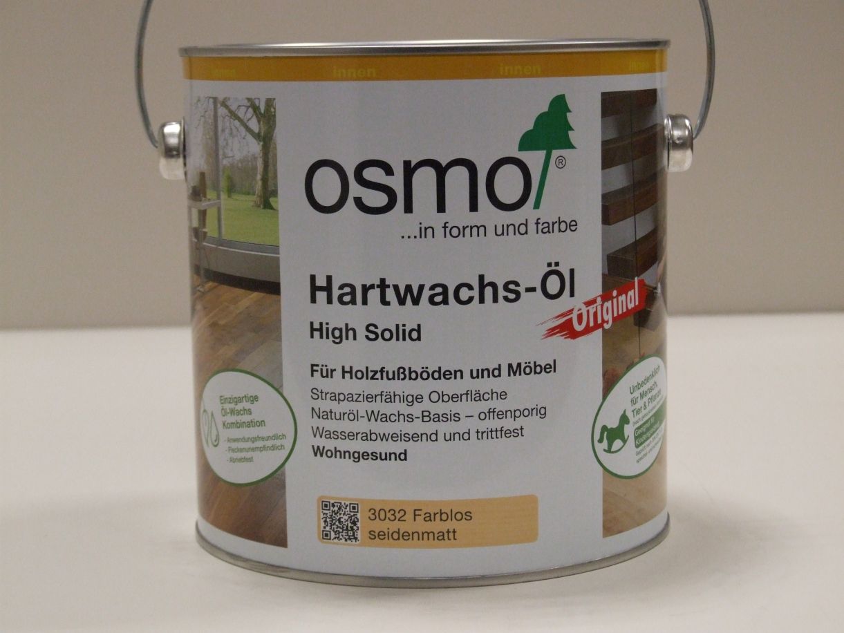 OSMO Hartwachs-Öl Original farblos 

seidenmatt 3032; 2,5 l; 10300002

