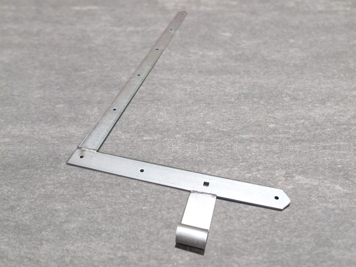 Tor-Winkelband 400x800 mm, spitz, 

oben, gelbverzinkt/hell verzinkt, 313128

